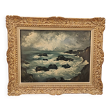 Oil on canvas by Marcel Bouyeron, circa 1940