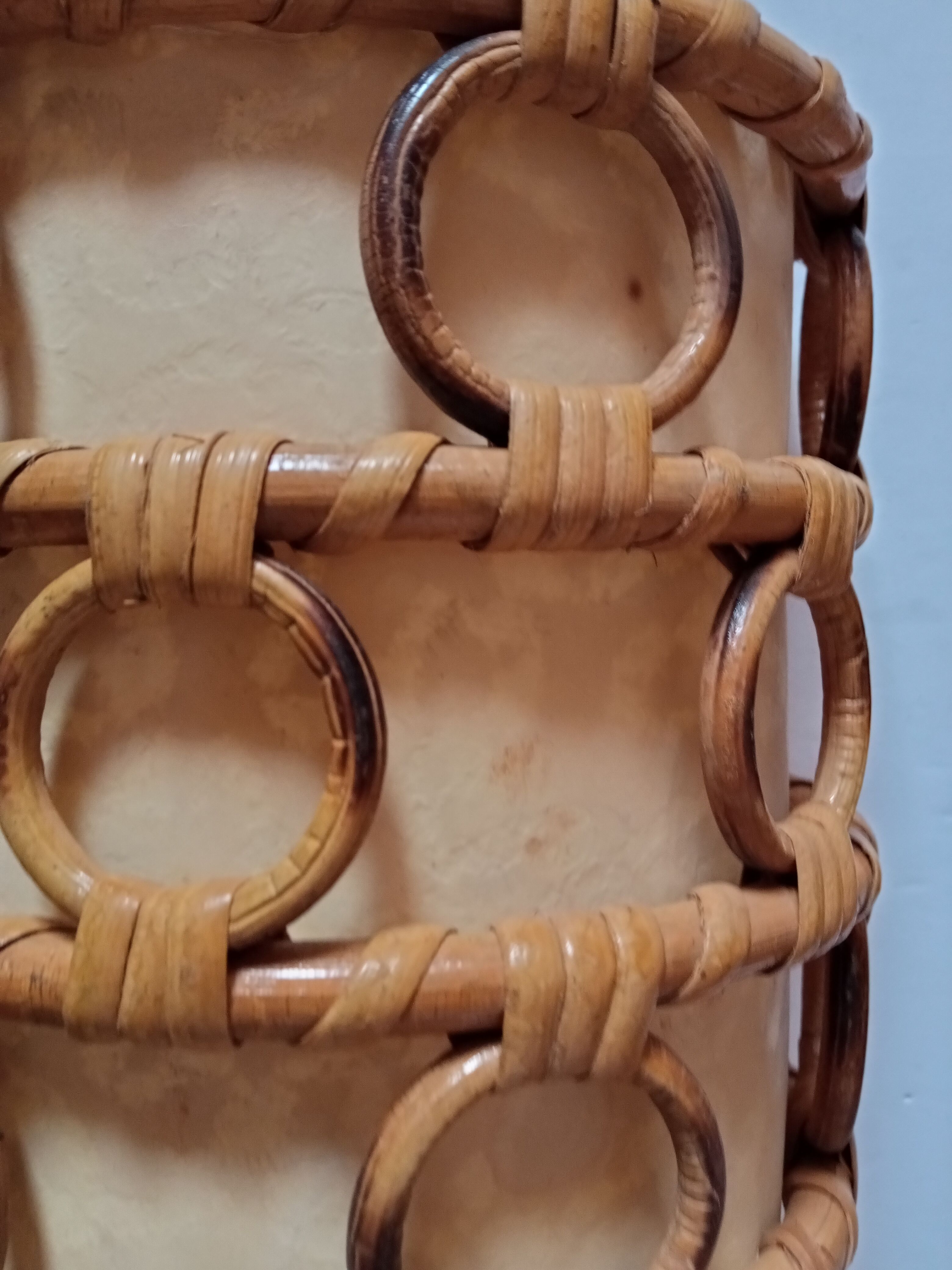 Vintage bamboo sconces