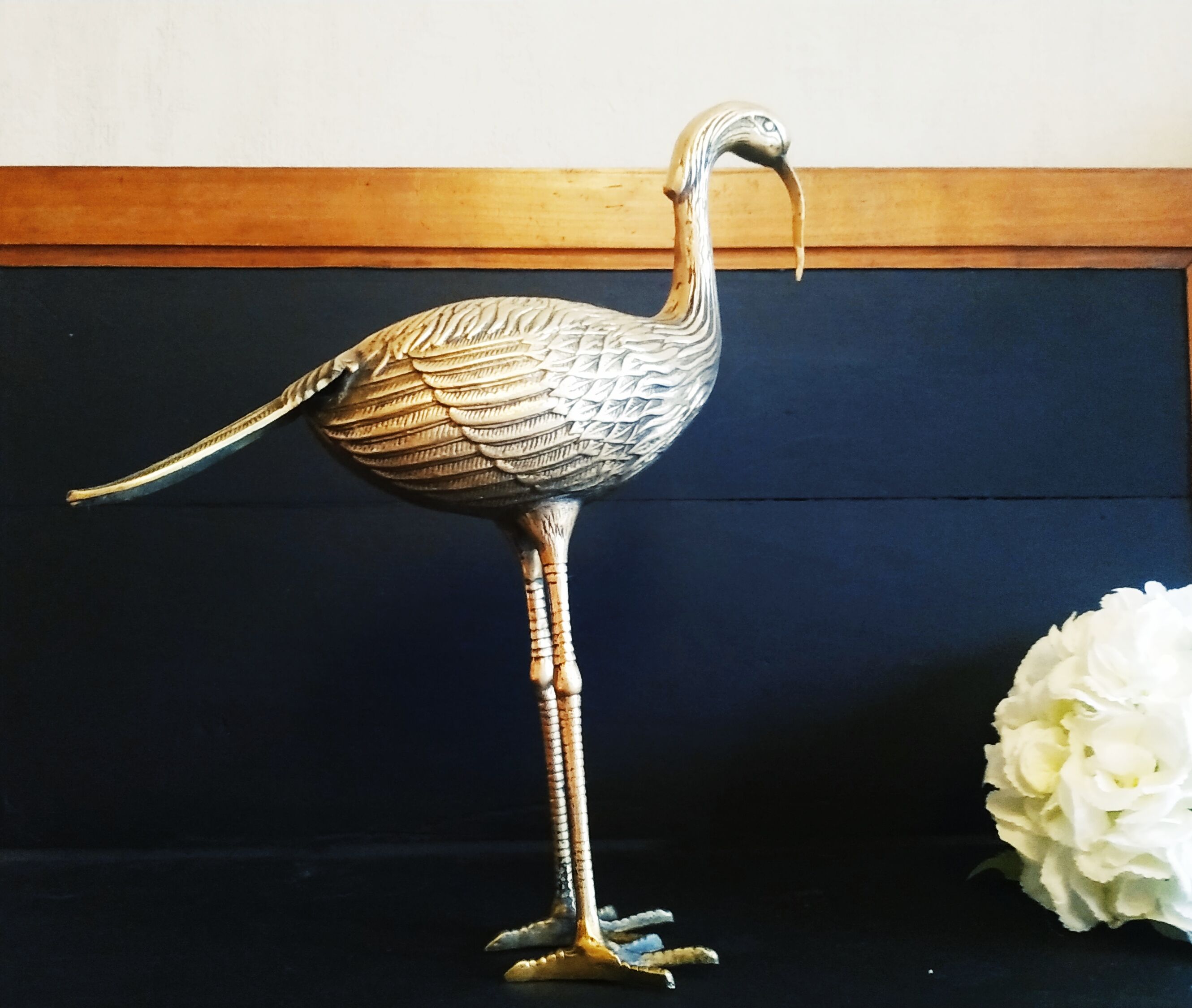Large brass ibis