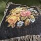 Vintage velvet cushion