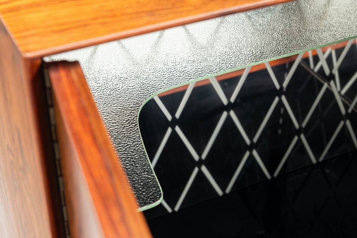 Illum Wikkelso bar cabinet in rosewood C. F. Christensen Denmark 1960