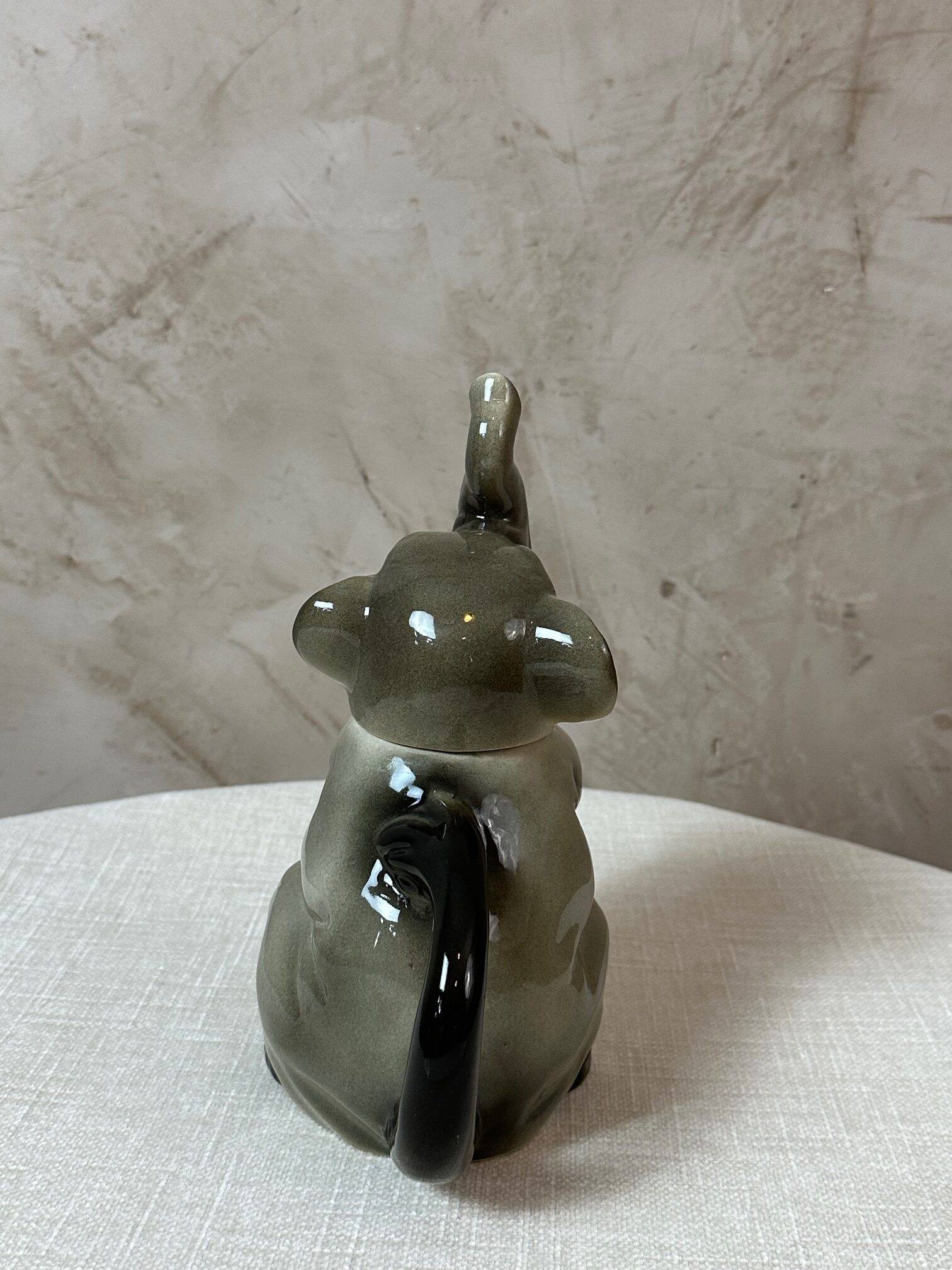 Porcelain elephant teapot