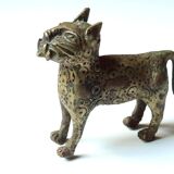 Book greenhouse, bronze leopards, 70s