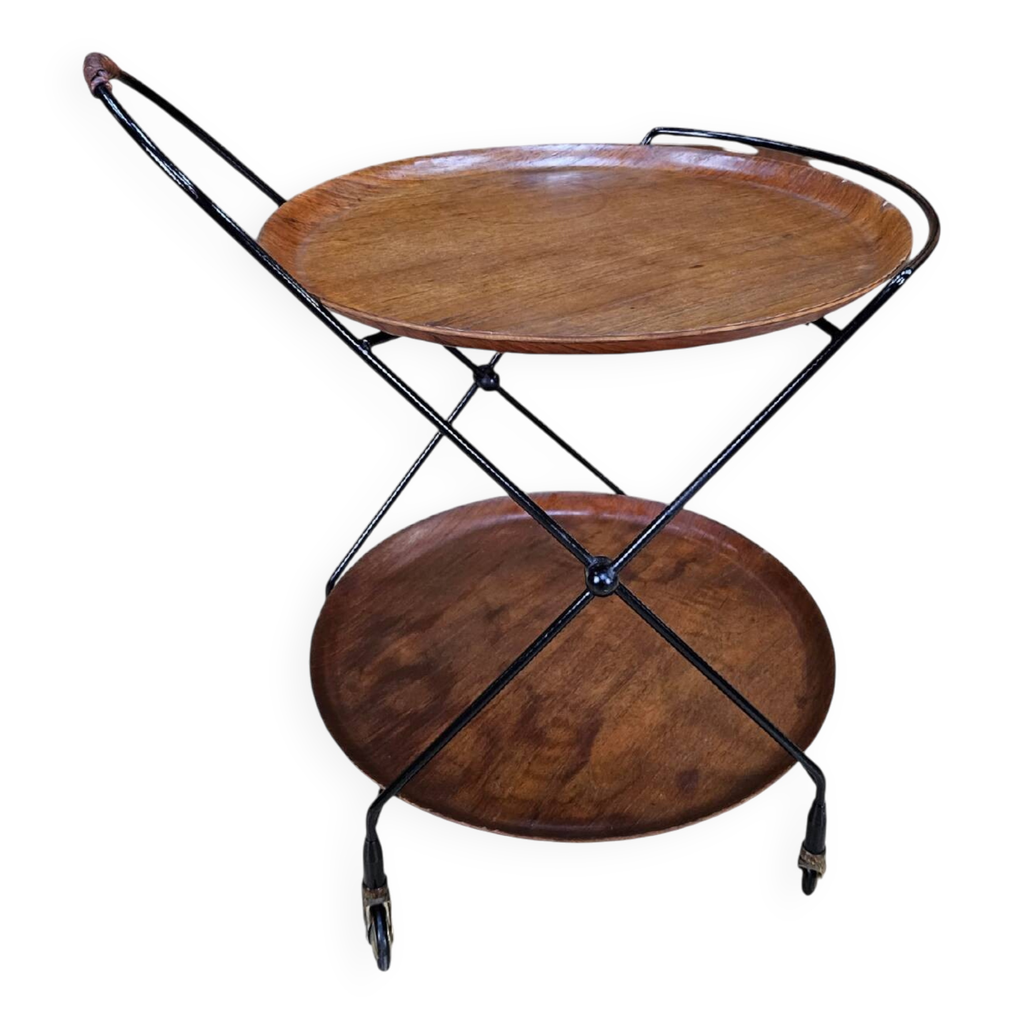Bar cart, åry fanérprodukter, nybro, teak, sweden, 1960s