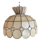 Large pearly pendant light