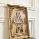 Vintage bamboo plateau