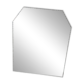 tres grand miroir biseauté année 60
