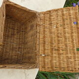 old vintage wicker basket for rabbit poultry