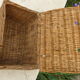old vintage wicker basket for rabbit poultry