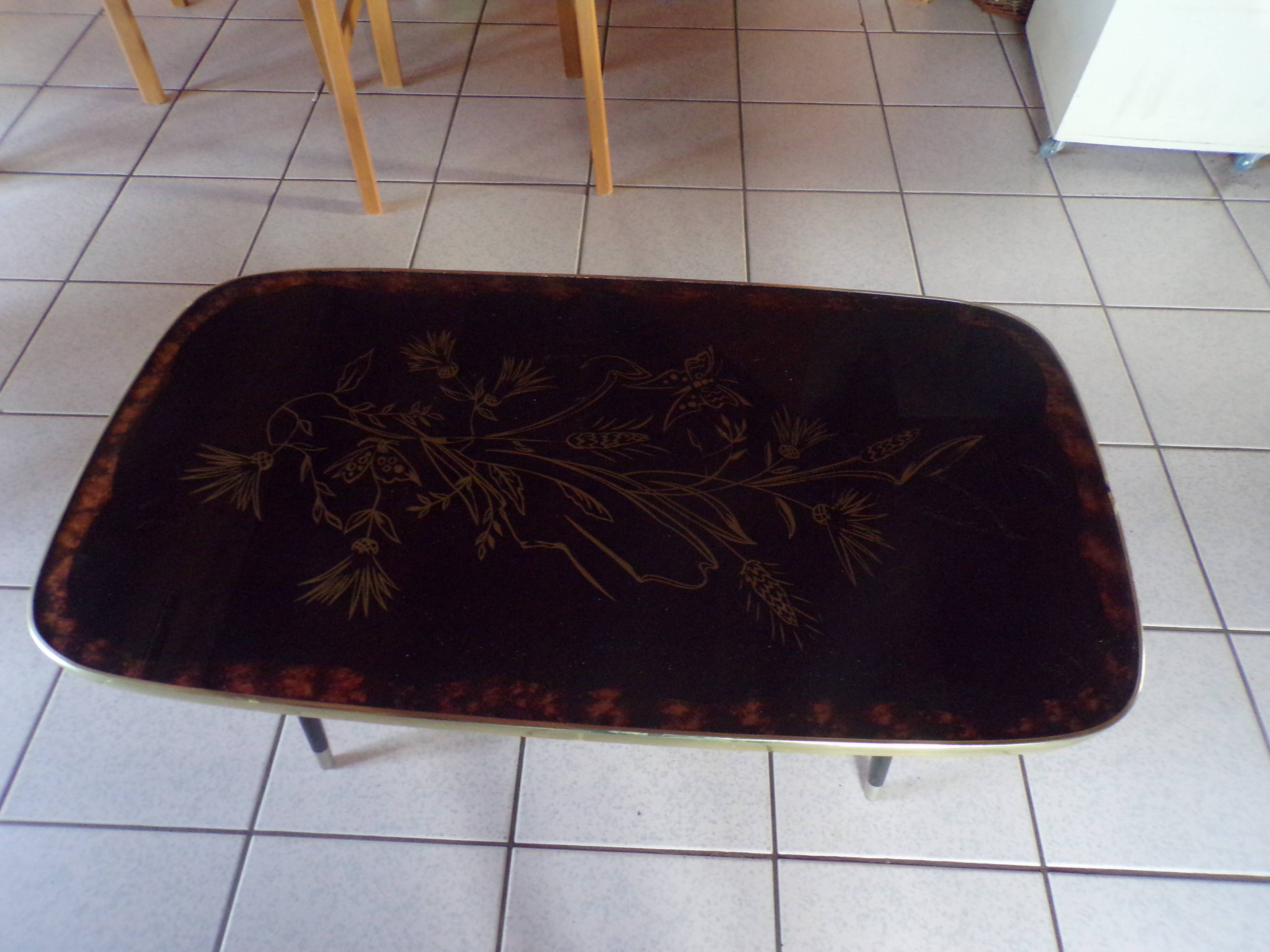 Art deco-style coffee table