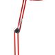 Orange desk lamp, 60s, industrial