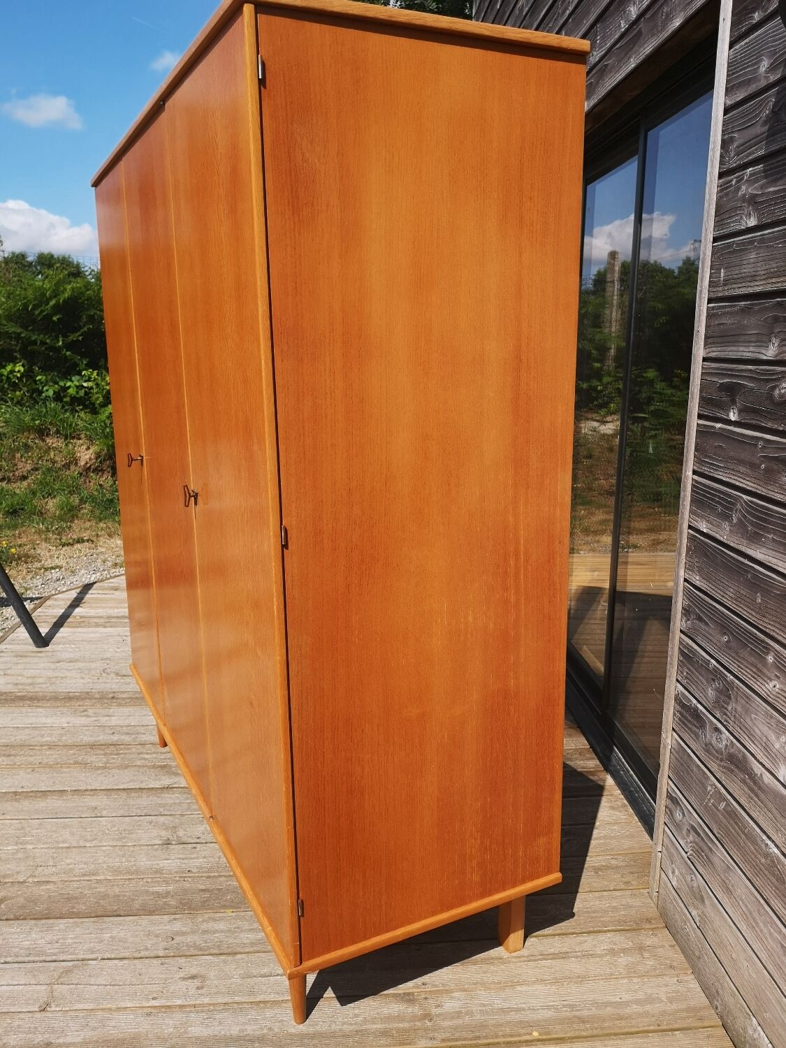 Vintage wardrobe dressing 3 doors