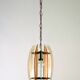 Mid-Century Italian pink and clear thick glass chandelier by Veca. Italy 1960s