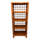 1980s bamboo and rattan bookshelf/shelf