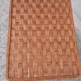 Vintage wicker rattan table