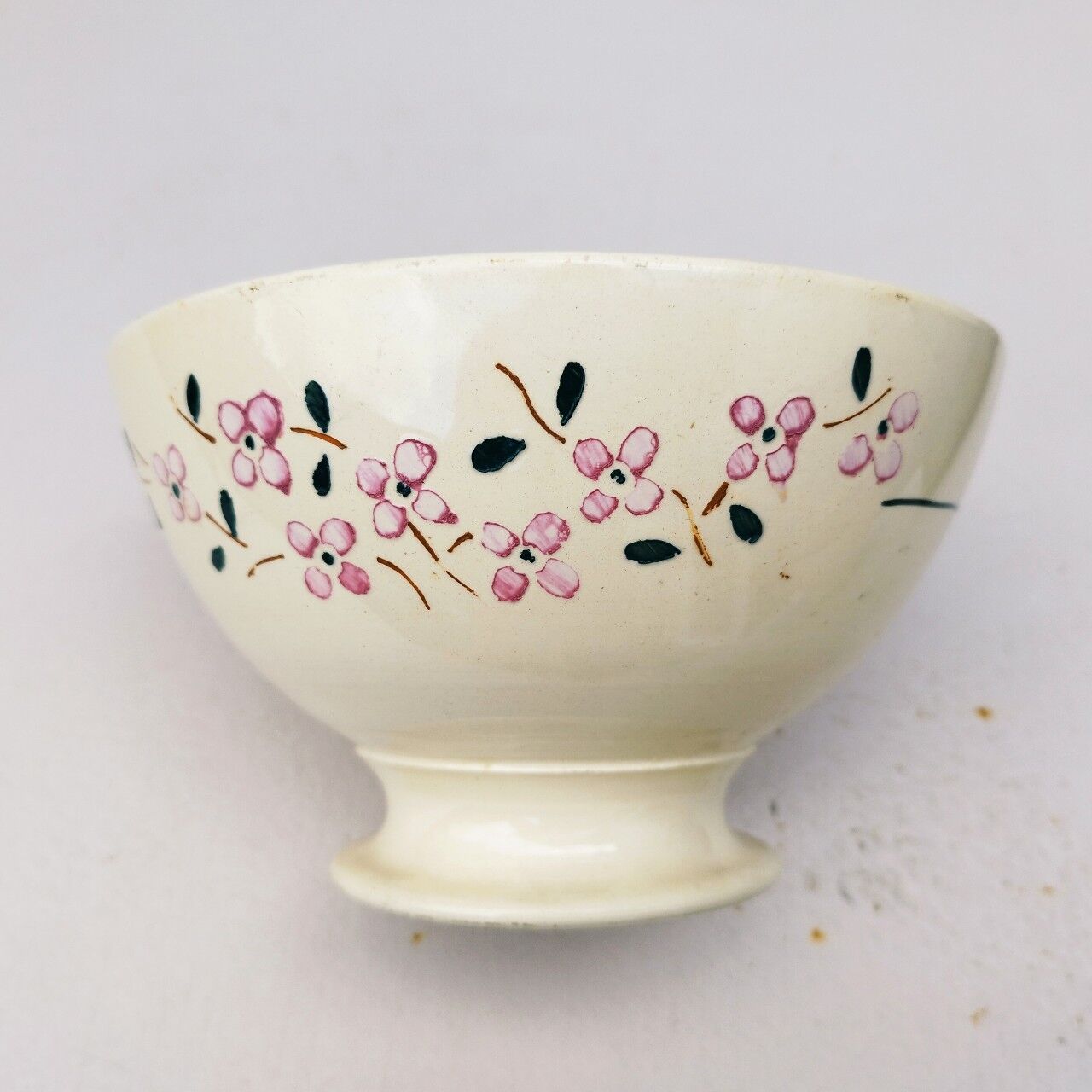Earthenware bowl luneville vintage 18cm diameter