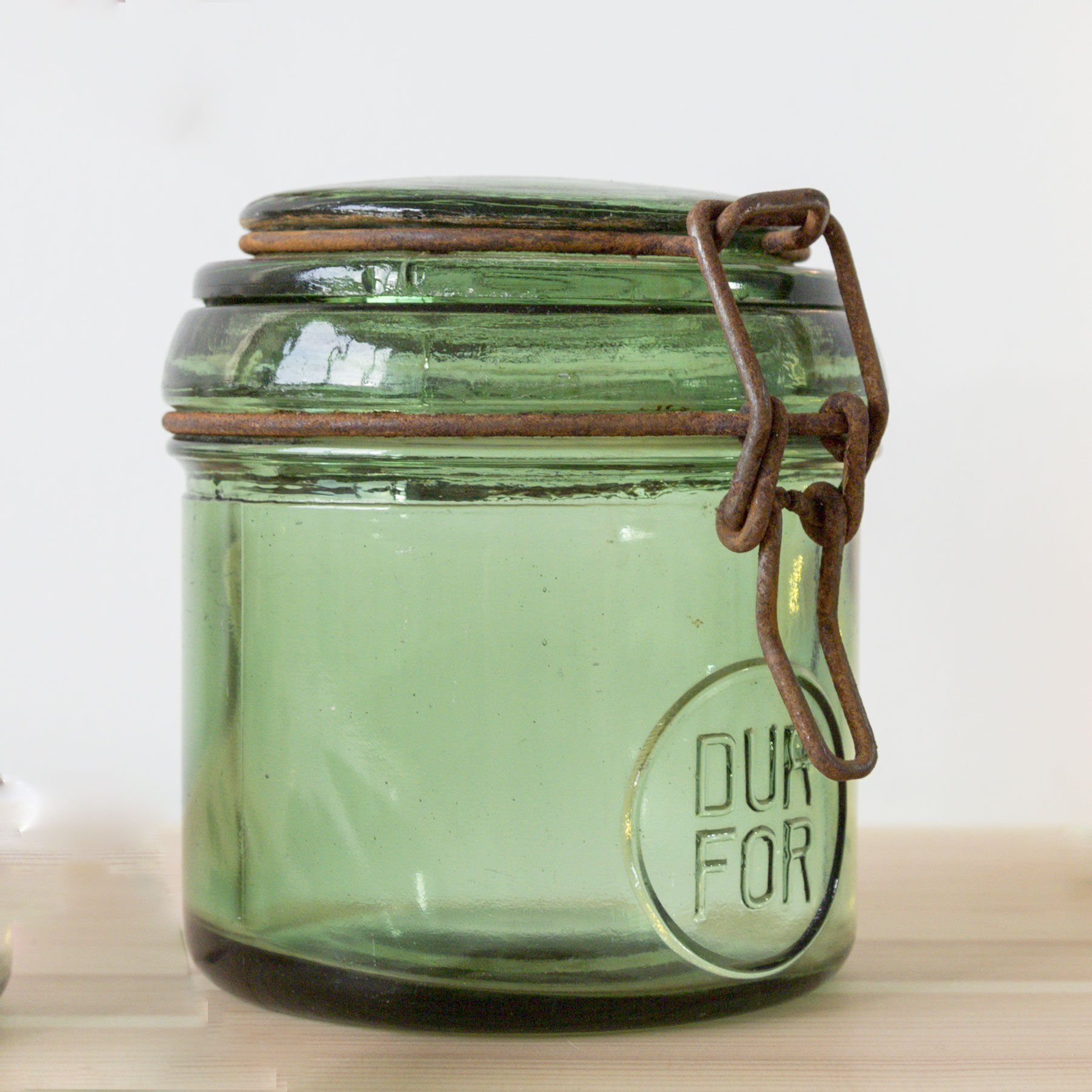 Durfor old glass jar