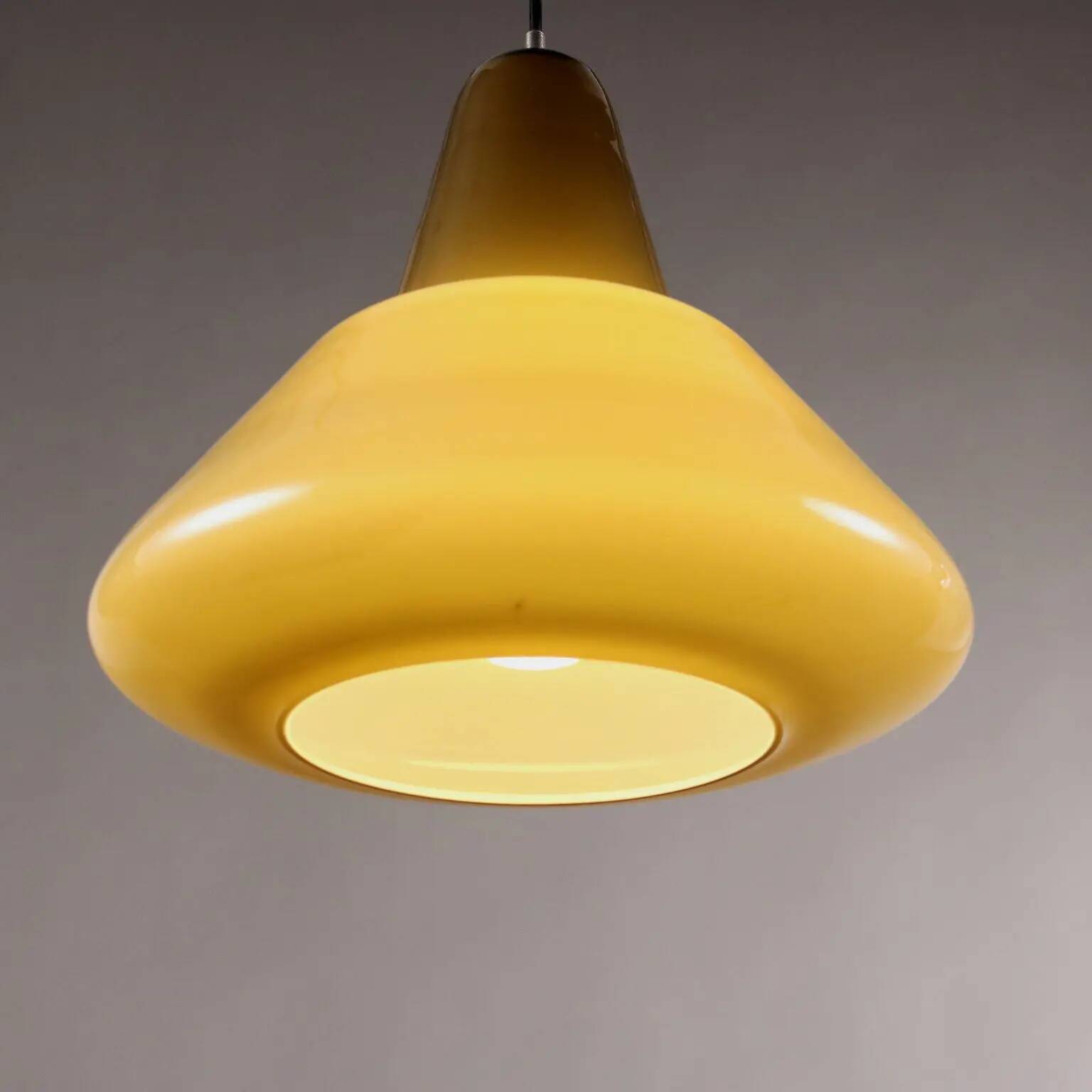 Vintage coloured glass pendant, Italy, 1960s