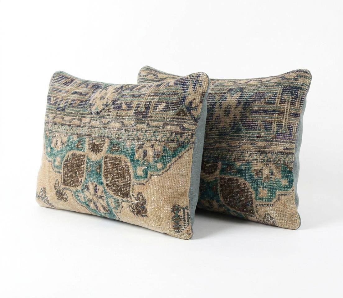 Set of 2 vintage Turkish cushion covers 41x61 cm