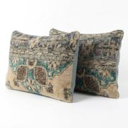 Set of 2 vintage Turkish cushion covers 41x61 cm