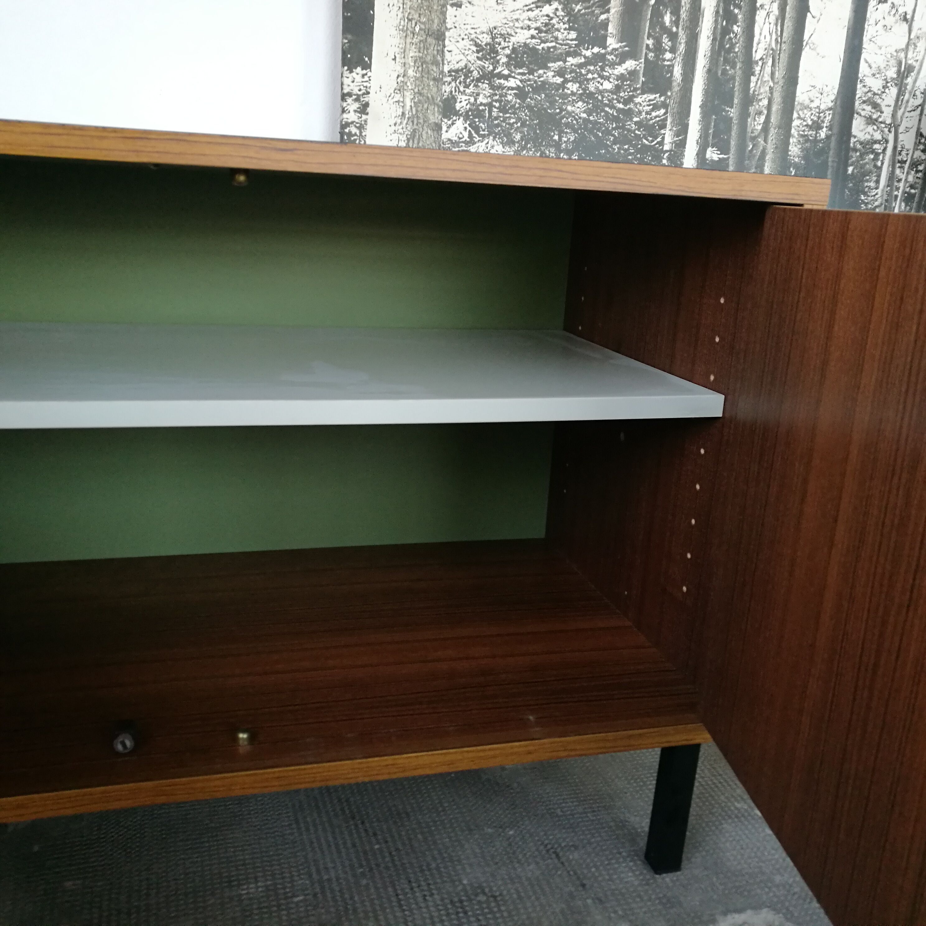 Vintage 2-door buffet storage