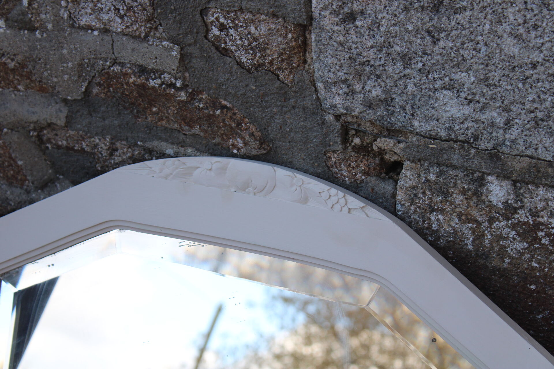 Art Deco beveled mirror