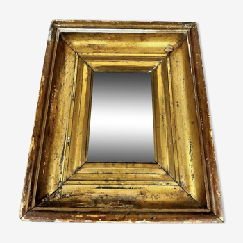 Miroir en bois doré