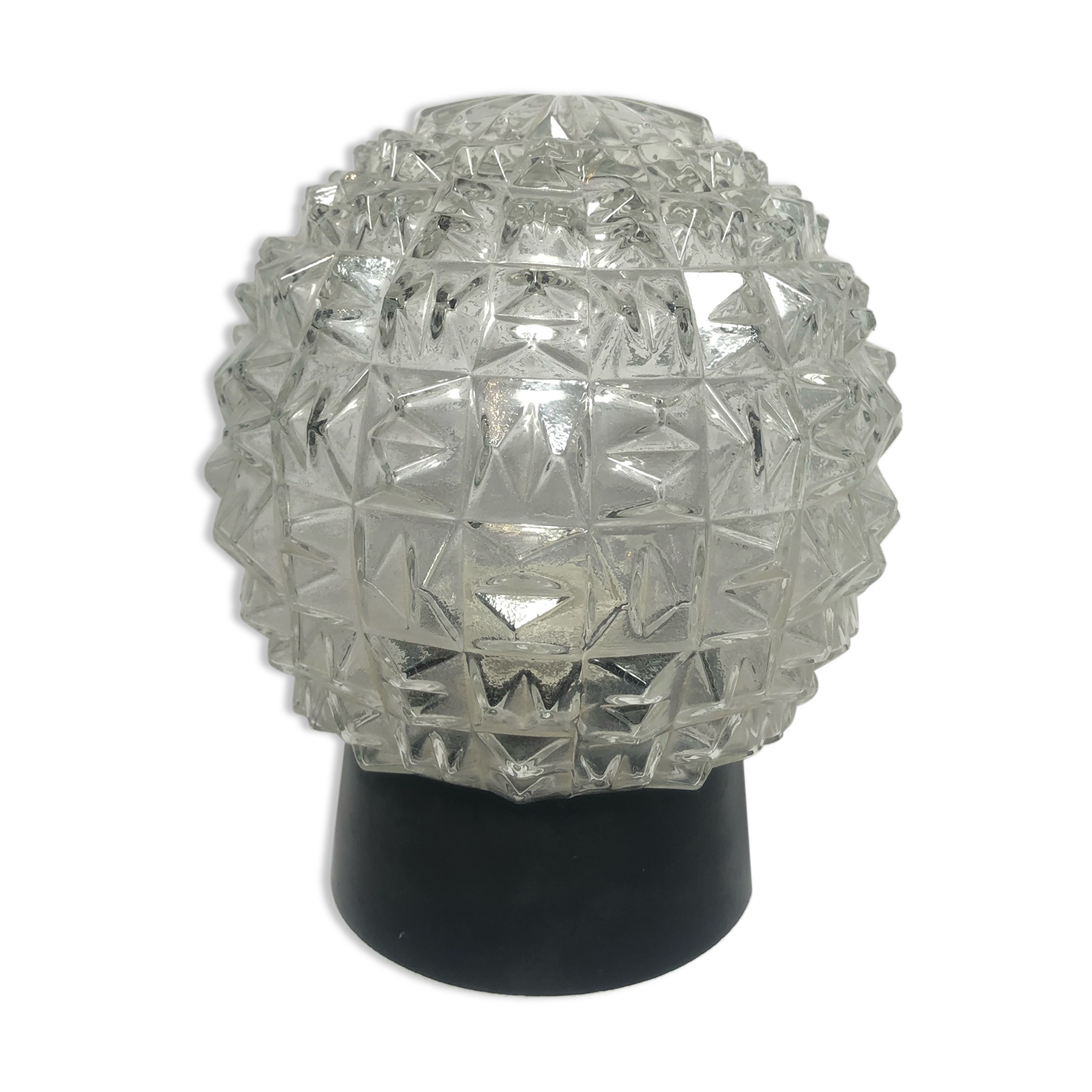 Chiseled glass ceiling lamp