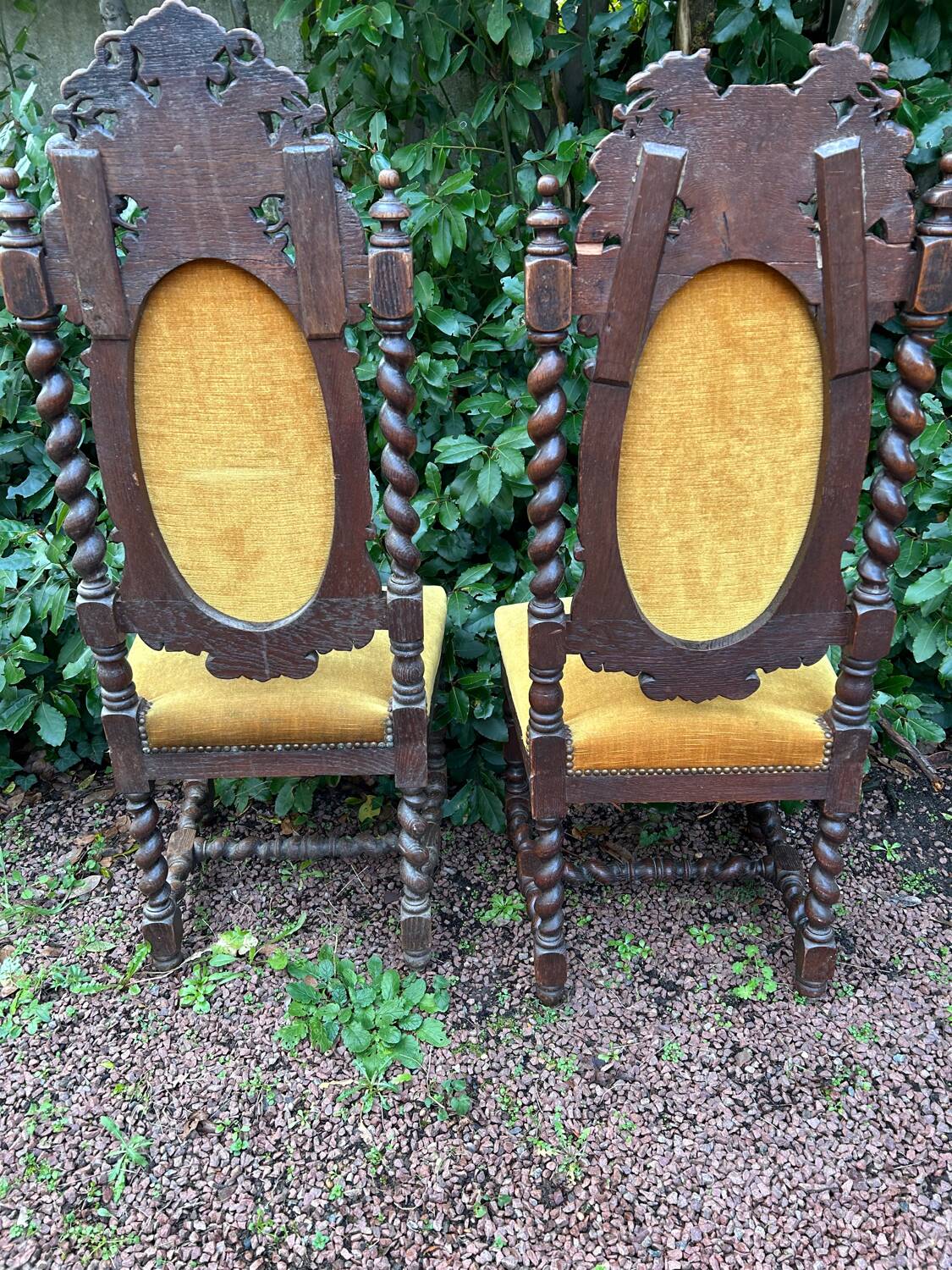 Henri II twisted chair, late 19th century