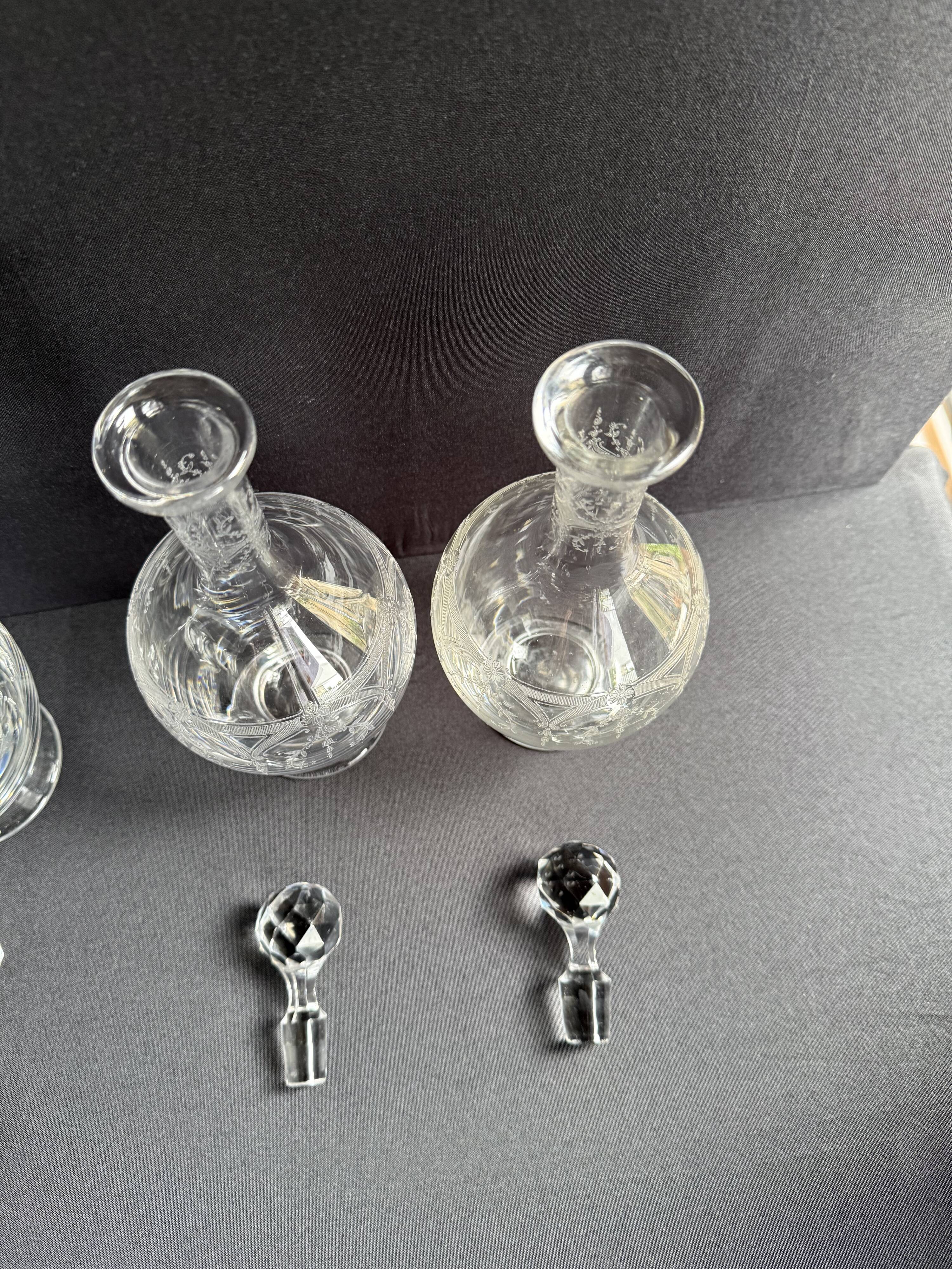 Saint Louis Manon carafe service (sold individually - Stock of 5)