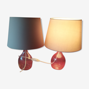 Set of 2 table lamps or bedside design * tbe