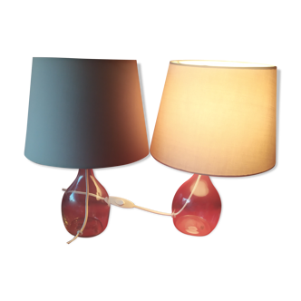 Set of 2 table lamps or bedside design * tbe