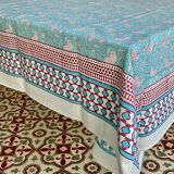 Indian tablecloth blockprint / 150x220cm