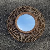 Mirror sun wicker diameter 60cm