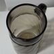 Carafe en verre fumée vintage striée
