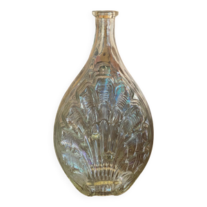 Bouteille coquillage en verre moulé