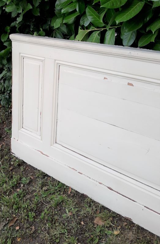 Woodwork 89x172cm painted 3 panels, 19th