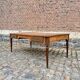 Very large double-sided mahogany desk from the Louis XVI 18th century