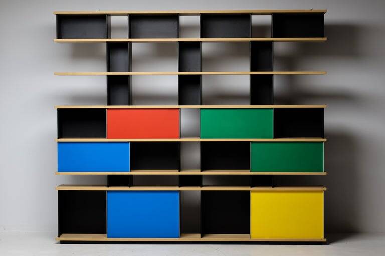 Cassina "Nuage" shelving unit by Charlotte Perriand — numbered edition no. 695