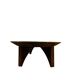 Retro oval wooden coffee table
