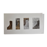 Collage, technique mixte, variations 1, oeuvre abstraite, 59 cm