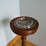 Turned wooden ashtray holder