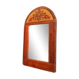 Vintage solid oak mirror from the 70s/80s by Nicole Minck 70*41cm