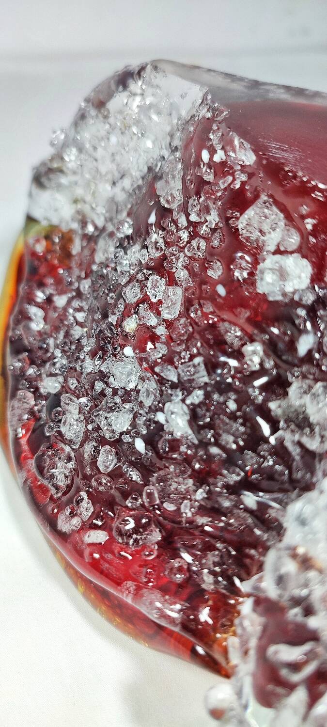 Cenicero de cristal de Murano. Italia, 1980s