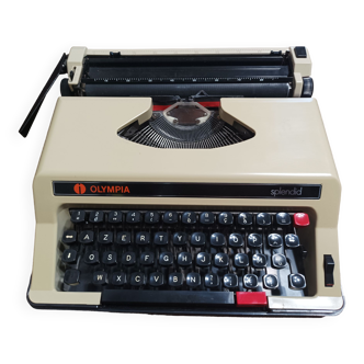 Machine à écrire Olympia Splendid vintage années 70