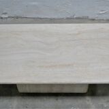 Vintage coffee table in travertine