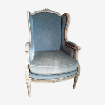 Fauteuil bergère style Louis XVI