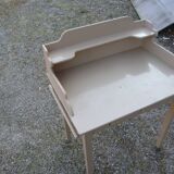 Table de toilette ancienne patine beige