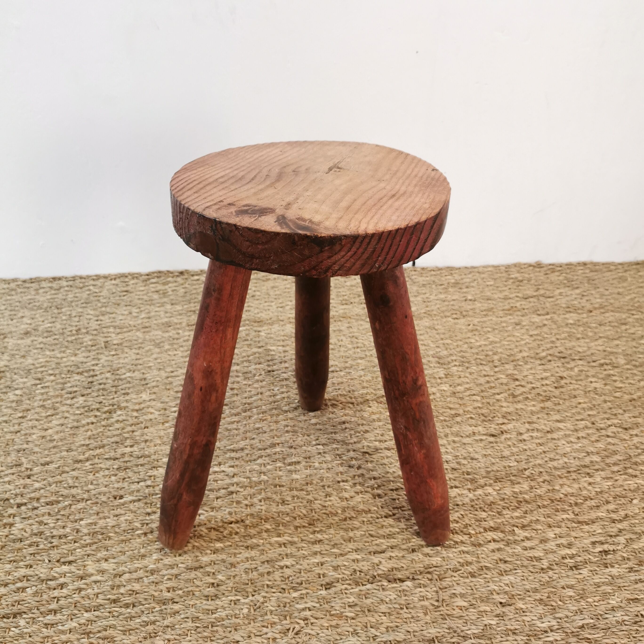 Wood tripod stool