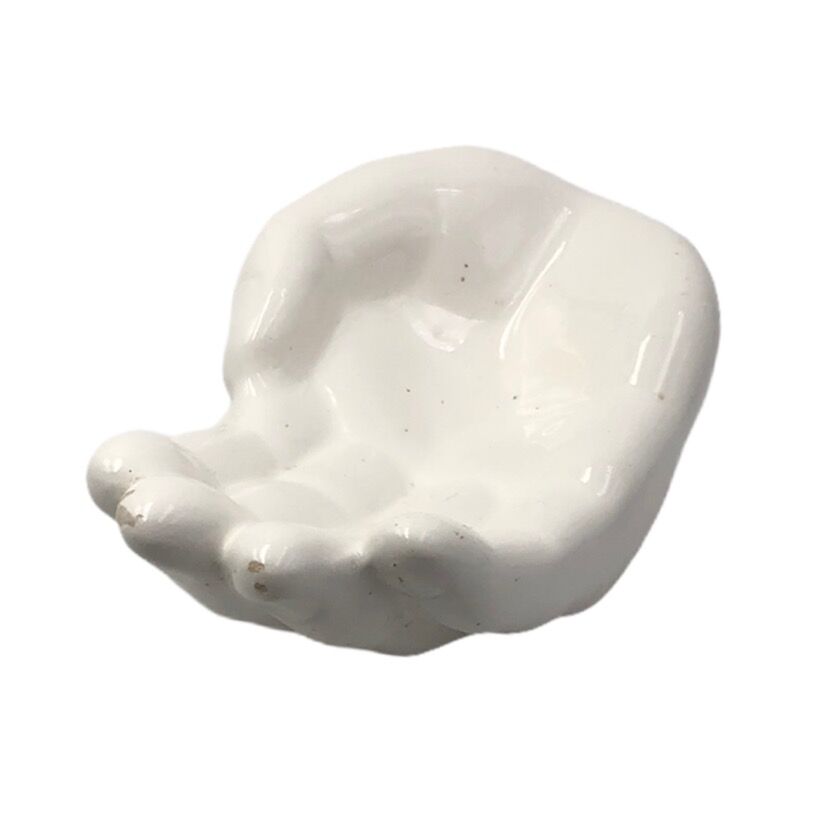 Empty white hand pocket